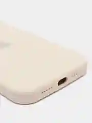 Молочный чехол Silicone Case для iPhone 12/12Pro, закрытый низ