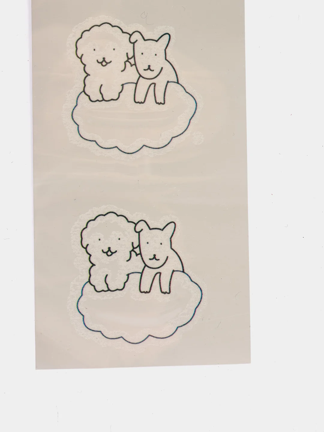 Коралловый временная переводная татуировка "Забавные мишки", 9,5х5,5 см