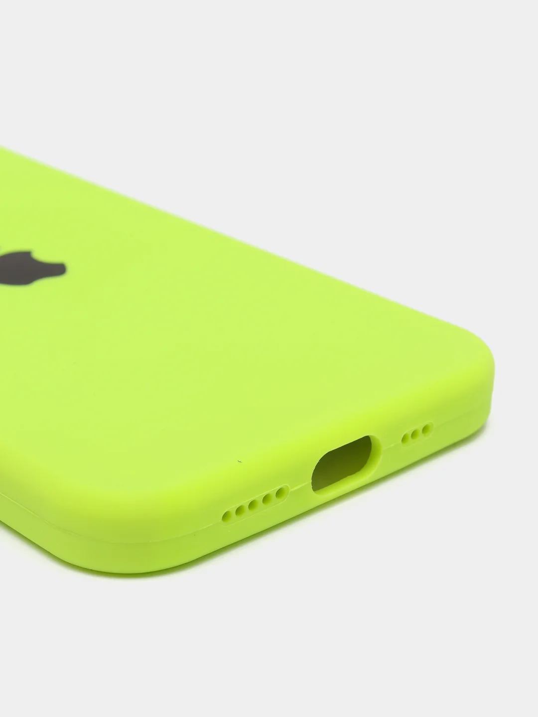 Салатовый чехол Silicone Case для iPhone 12/12Pro, закрытый низ