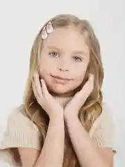 Белый детские заколки для волос
