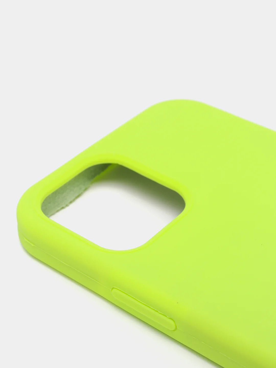 Салатовый чехол Silicone Case для iPhone 12/12Pro, закрытый низ
