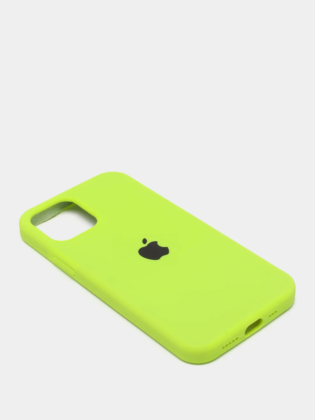 Салатовый чехол Silicone Case для iPhone 12/12Pro, закрытый низ