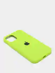 Салатовый чехол Silicone Case для iPhone 12/12Pro, закрытый низ