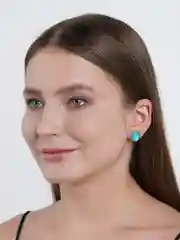 Лазурный гвоздики из лунного камня/красные/со стразами зеленого,черного,синего цвета