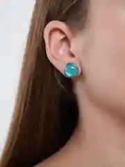 Лазурный гвоздики из лунного камня/красные/со стразами зеленого,черного,синего цвета