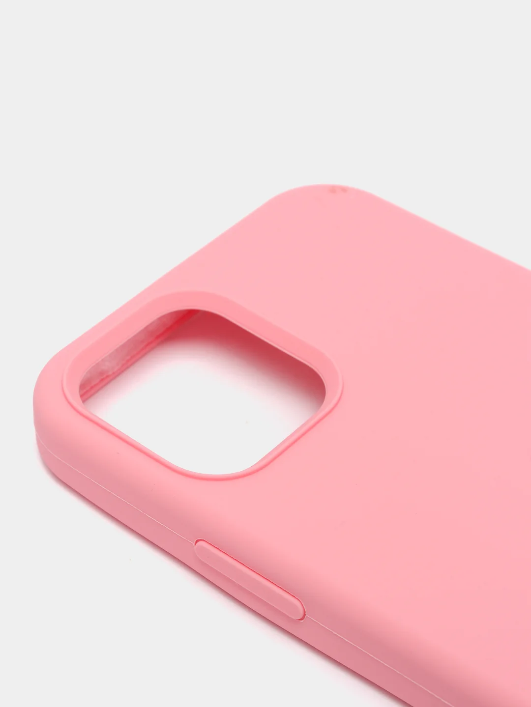 Розовый чехол Silicone Case для iPhone 12/12Pro, закрытый низ