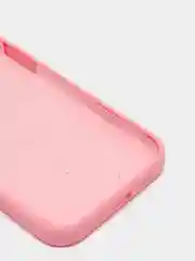 Розовый чехол Silicone Case для iPhone 12/12Pro, закрытый низ