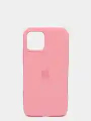 Розовый чехол Silicone Case для iPhone 12/12Pro, закрытый низ