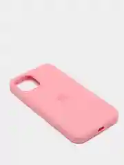 Розовый чехол Silicone Case для iPhone 12/12Pro, закрытый низ