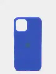 Синий чехол Silicone Case для iPhone 12/12Pro, закрытый низ