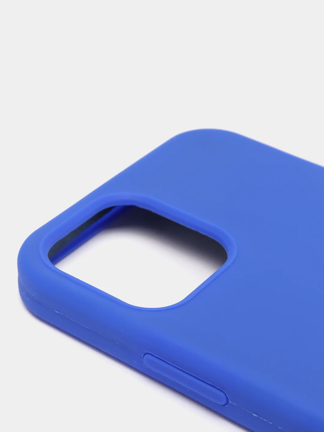 Синий чехол Silicone Case для iPhone 12/12Pro, закрытый низ