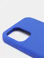 Синий чехол Silicone Case для iPhone 12/12Pro, закрытый низ