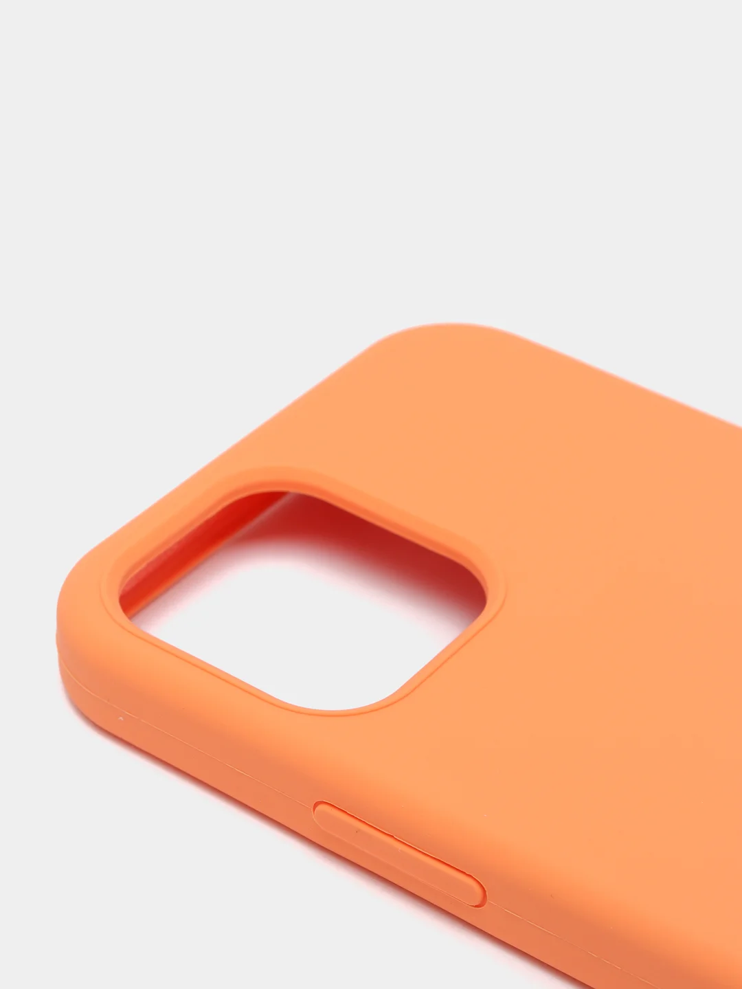 Оранжевый чехол Silicone Case для iPhone 12/12Pro, закрытый низ