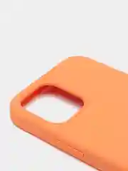 Оранжевый чехол Silicone Case для iPhone 12/12Pro, закрытый низ