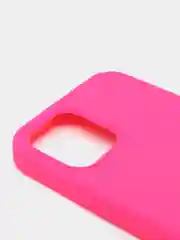 Фуксия чехол Silicone Case для iPhone 12/12Pro, закрытый низ