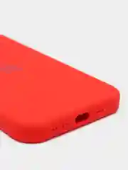 Красный чехол Silicone Case для iPhone 12/12Pro, закрытый низ