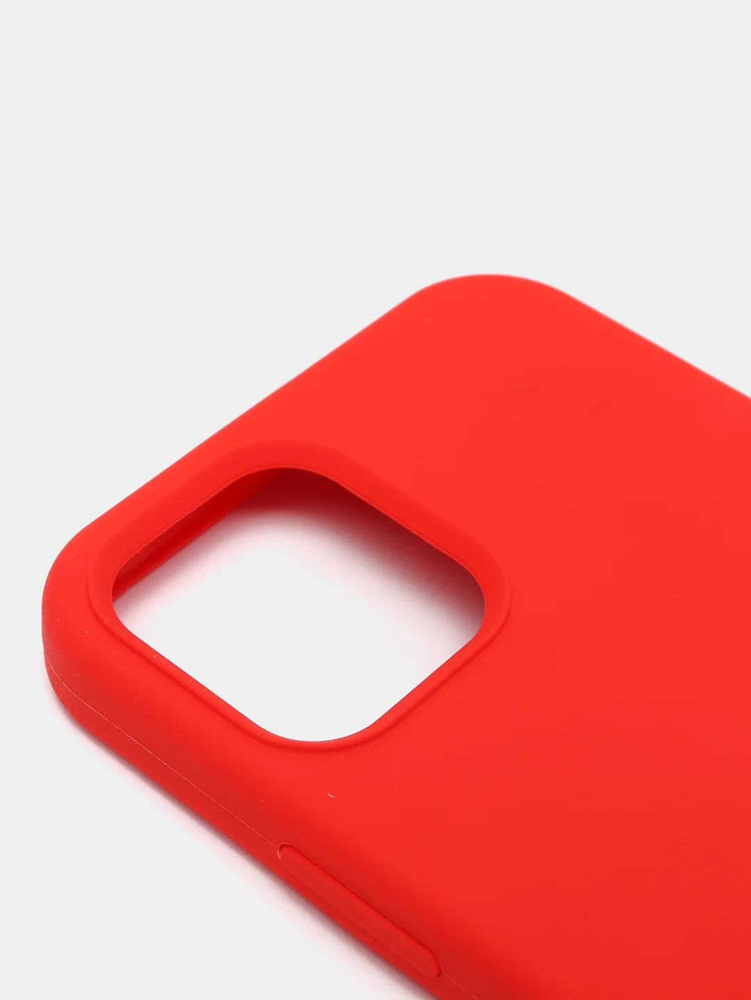 Красный чехол Silicone Case для iPhone 12/12Pro, закрытый низ