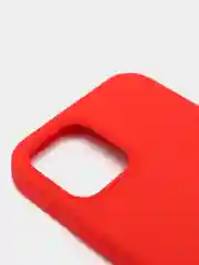 Красный чехол Silicone Case для iPhone 12/12Pro, закрытый низ