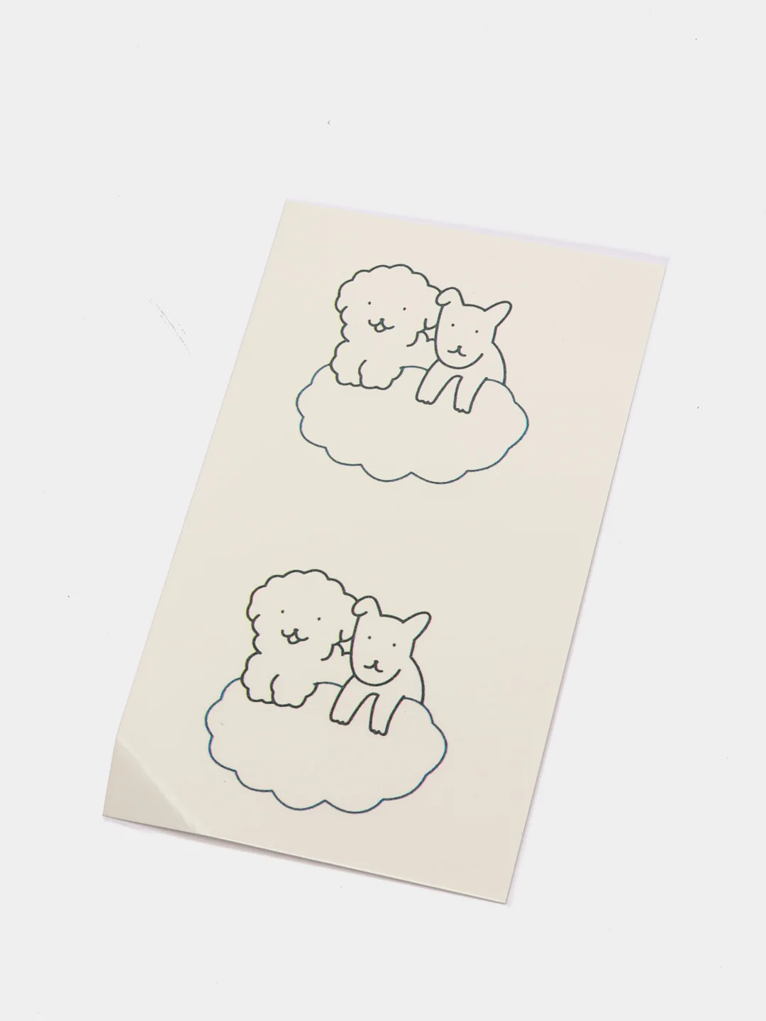 Коралловый временная переводная татуировка "Забавные мишки", 9,5х5,5 см