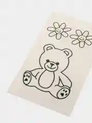 Коричневый временная переводная татуировка "Забавные мишки", 9,5х5,5 см