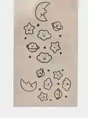 Конфетный временная переводная татуировка "Забавные мишки", 9,5х5,5 см