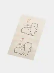 Бордовый временная переводная татуировка "Забавные мишки", 9,5х5,5 см