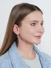 Деревянные серьги Черный коршун
