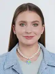 Голубой жемчужное колье на шею с подвеской "flower"