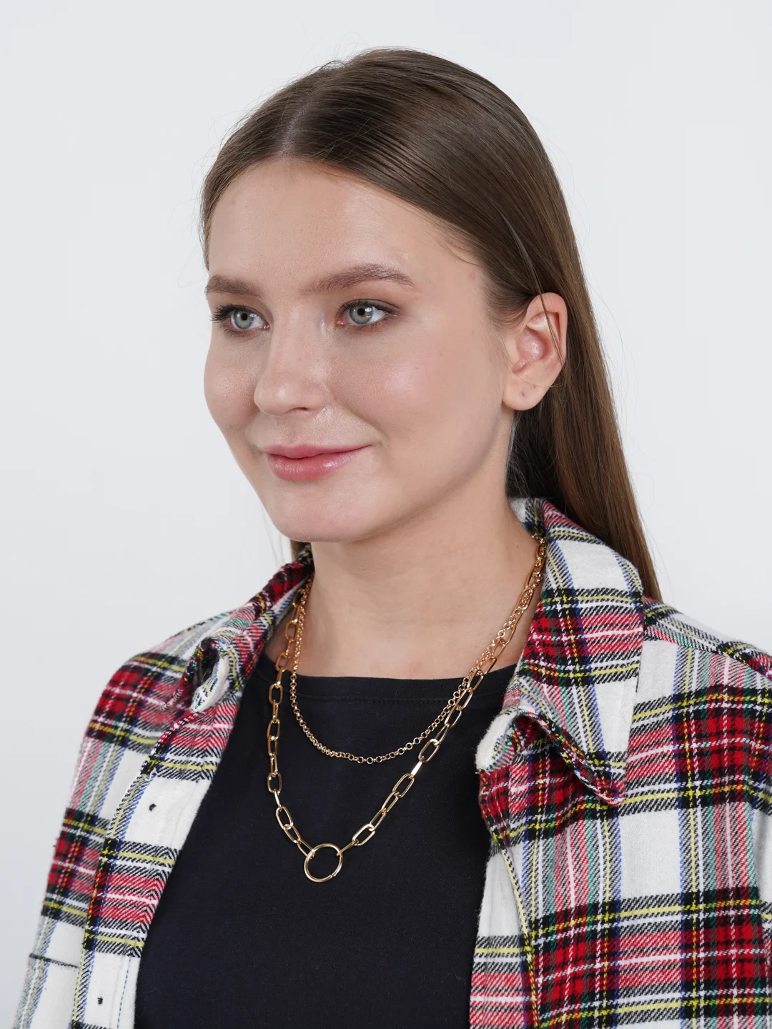 Золотой двухслойная цепочка