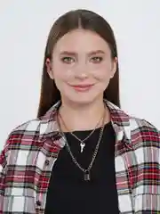 Золотой двухслойная цепь с подвесками "Замок и ключ"