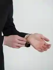 Золотой браслет мужской из нержавеющей стали, цепочка на руку