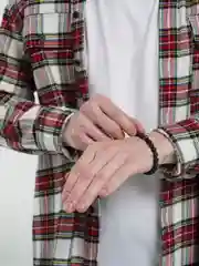 Серебряный мужской браслет на руку из камней