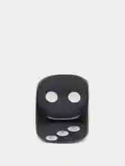 Черный кубики игральные 1,2 см