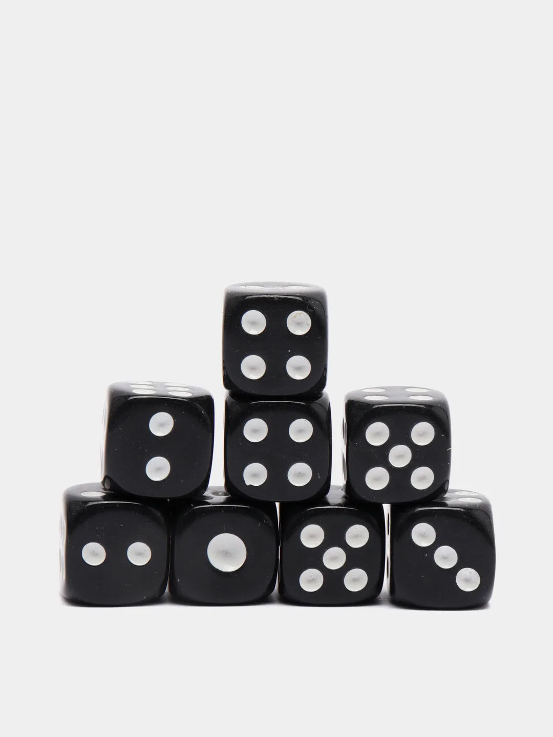 Черный кубики игральные 1,2 см