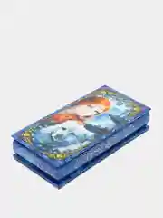 Индиго шкатулка-купюрница для хранения денег и украшений