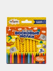 Карандаши восковые 12 цветов