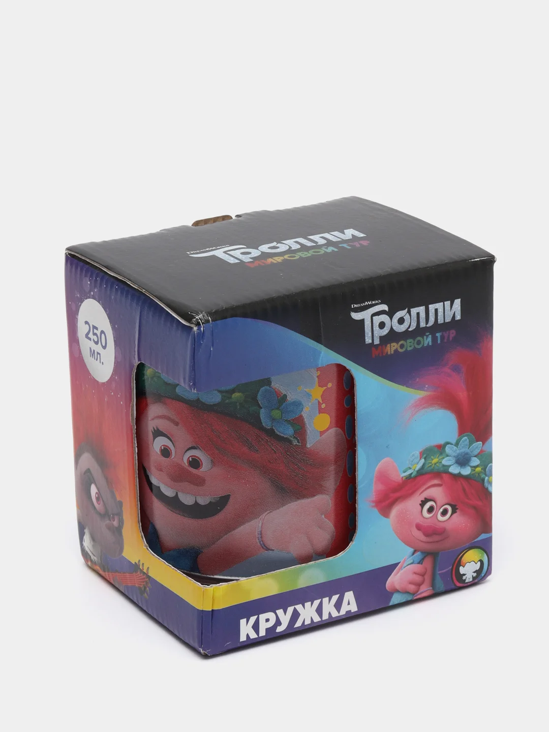 Кружка «Тролли 2» Серия Поп, (подарочная упаковка), 230 мл, стекло