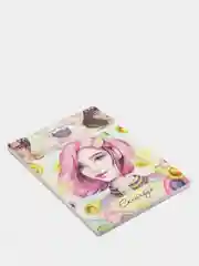 Бирюзовый sweet Cat Shop Скетчбук  19х 27 см, 25 листов