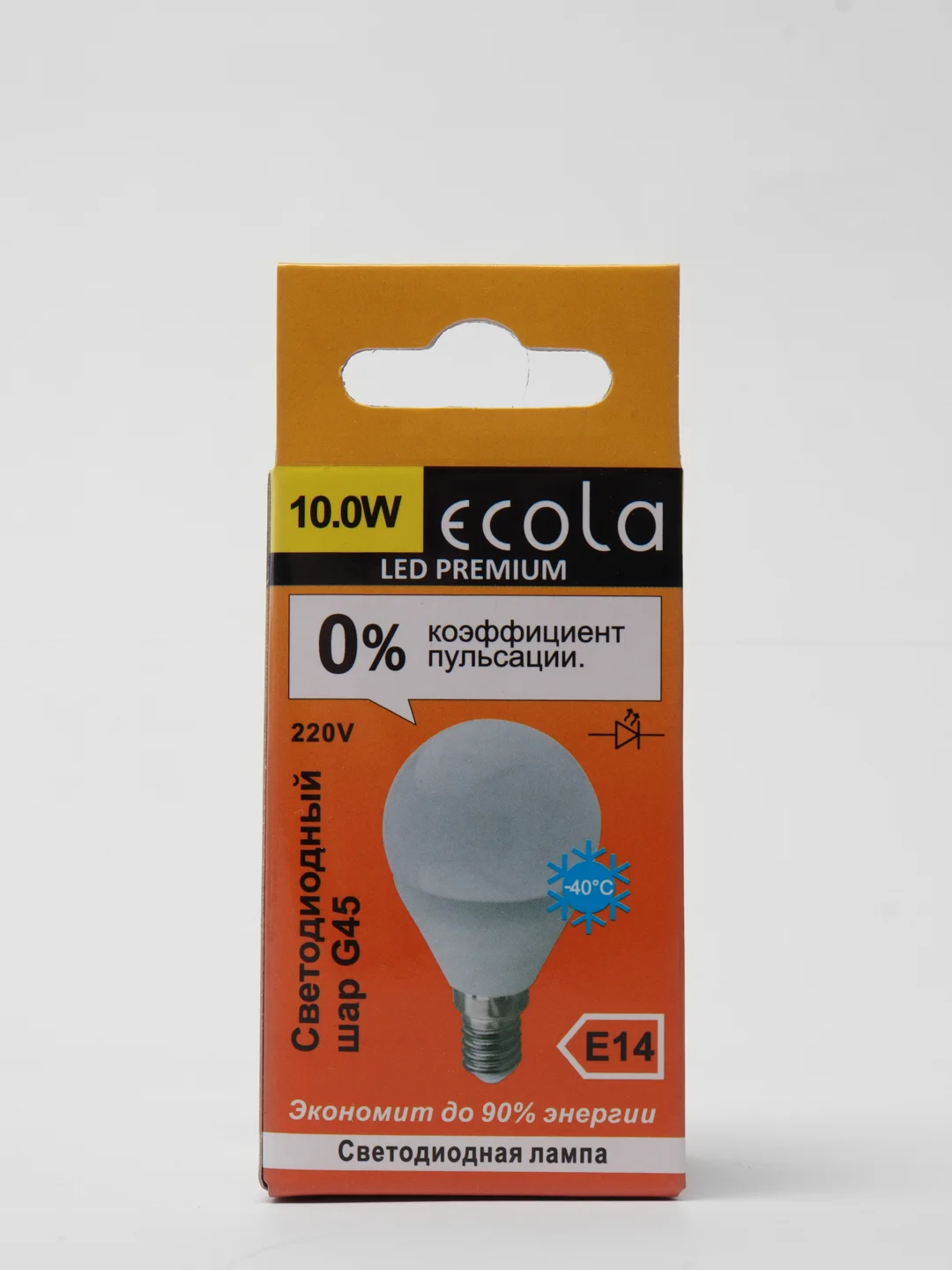 Лампа светодиодная Ecola LED Premium 10W E14 2700K