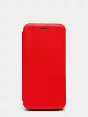 Чехол-книжка для Nokia 4.2 (2020) с закругленными краями, красный