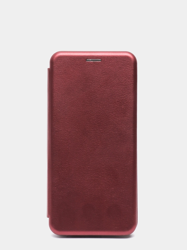 Чехол-книжка для Xiaomi Redmi K30S с закругленными краями, бордовый