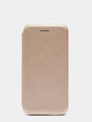 Чехол-книжка для iPhone 12 mini (5,4) с закругленными краями, золото