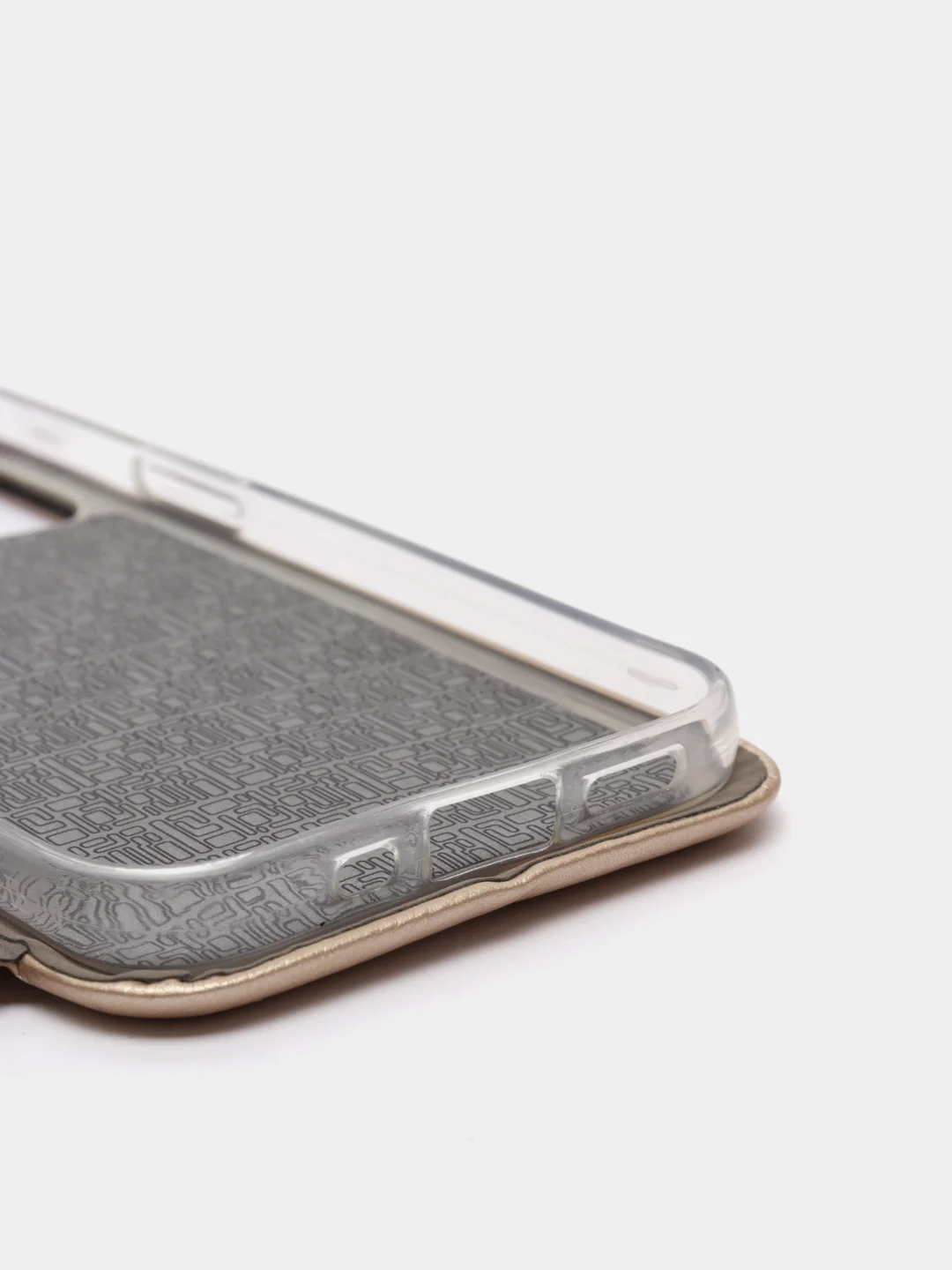 Чехол-книжка для iPhone 12 mini (5,4) с закругленными краями, золото