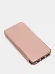 Чехол-книжка для Honor 10X Lite с закругленными краями, розовое золото