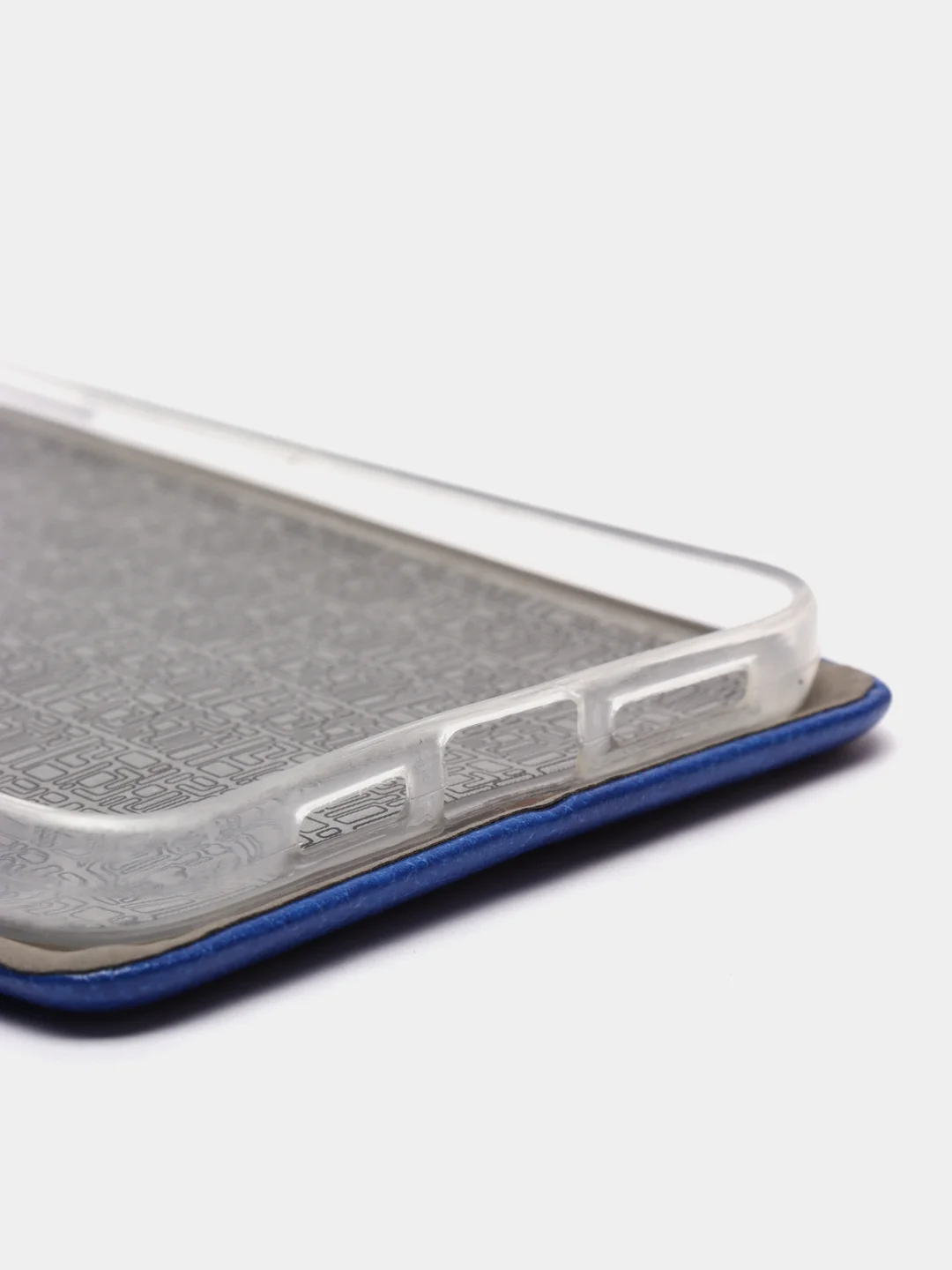 Чехол-книжка для iPhone 12 Pro Max (6,7) с закругленными краями, ярко-синий