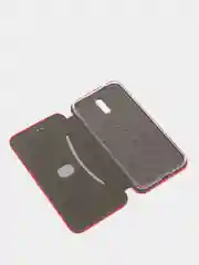 Чехол-книжка для Nokia 2.3 (2020) с закругленными краями, красный