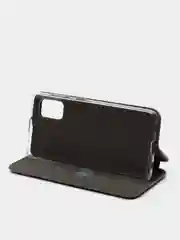 Чехол-книжка для Samsung A41 с закругленными краями, серебро