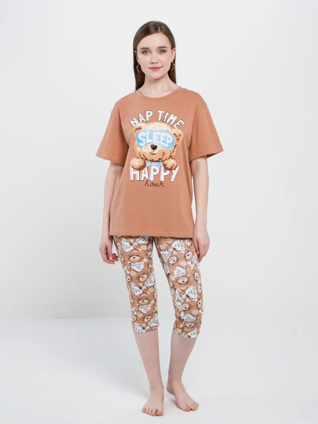 Бежевый пижама Мирелла lovetex.store