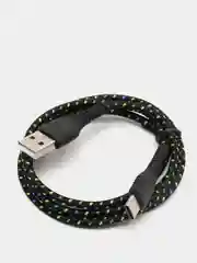 Черный usb кабель Olaf для быстрого заряда 2.4 А и передачи данных