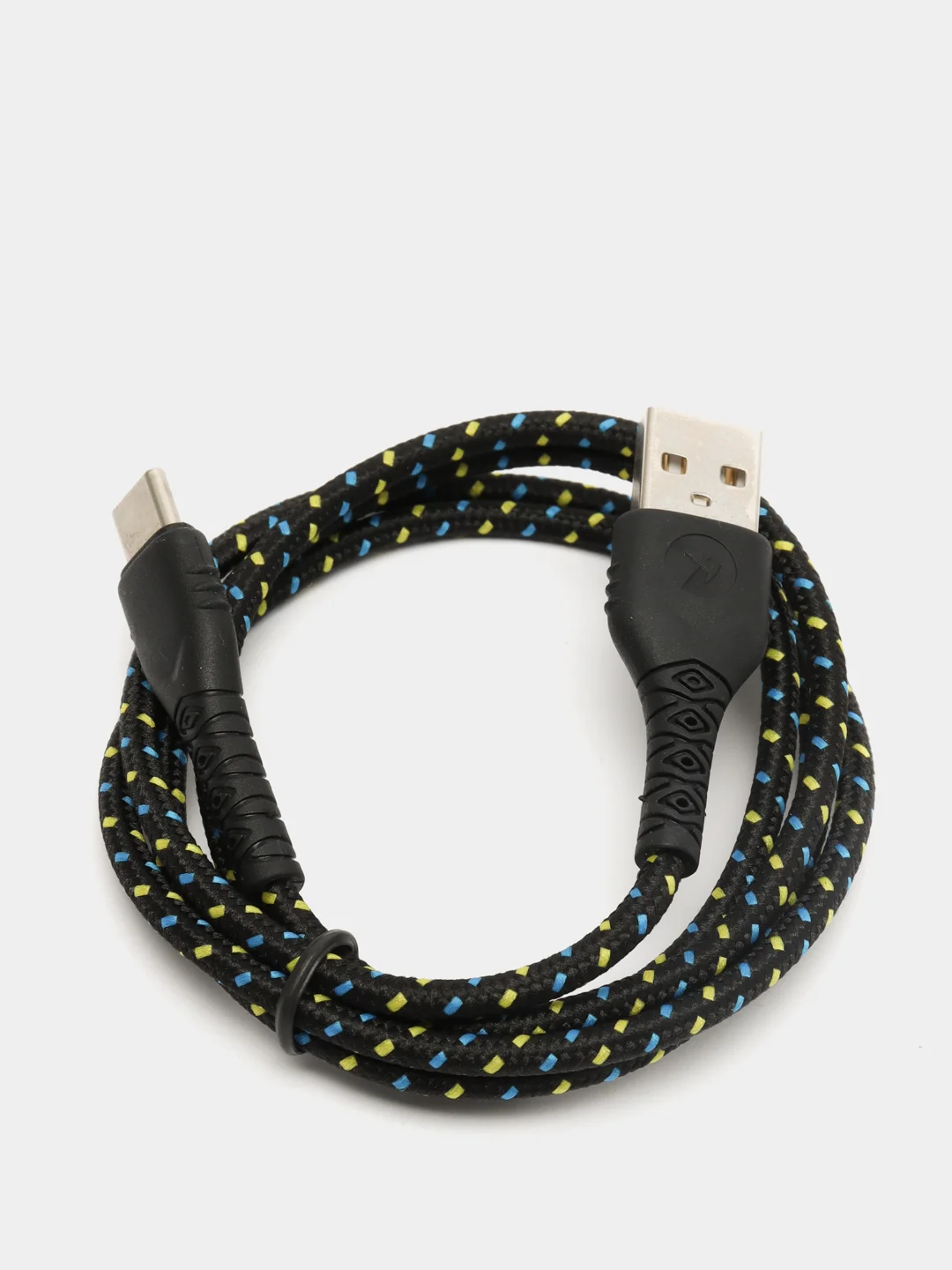 Черный usb кабель Olaf для быстрого заряда 2.4 А и передачи данных